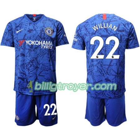 Billige Fotballdrakter Chelsea Willian 22 Barn Hjemmedraktsett 2019/20 Kortermet